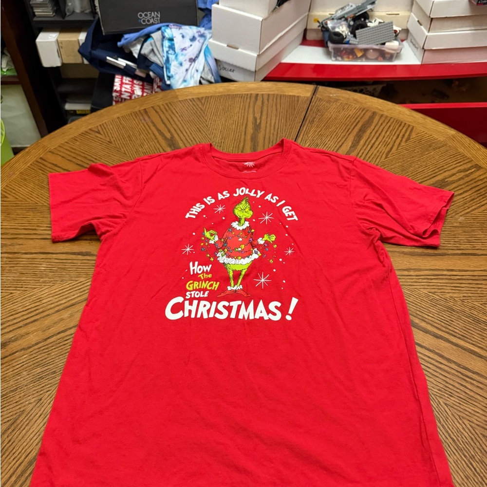 Dr. Seuss Red Grinch Christmas Tee